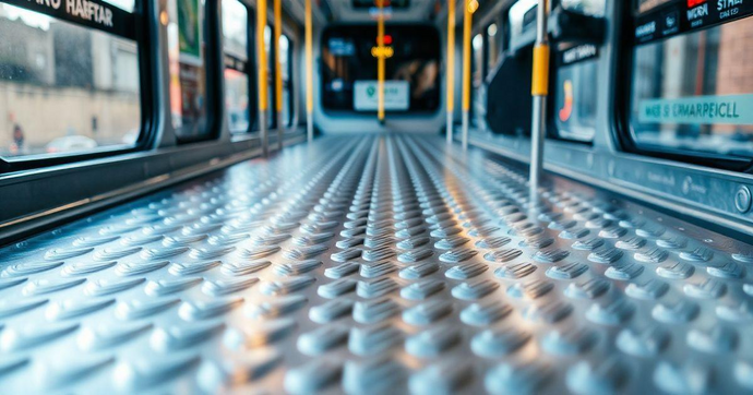 Chapa de Alumínio para Assoalho de Ônibus