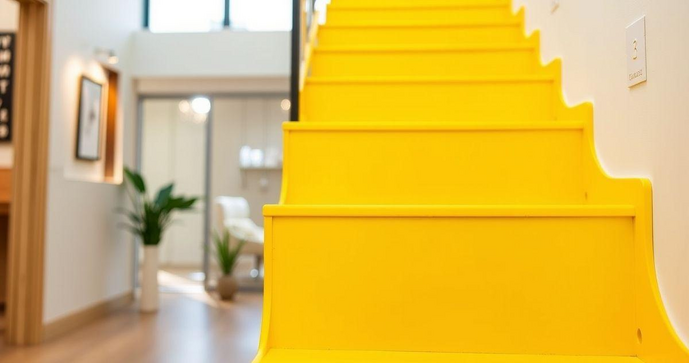 Como Escolher o Perfil PVC para Degrau Amarelo Perfeito para Sua Escada